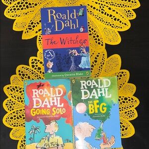 Roald Dahl Kids Book Set - The Witches, Going Solo, The BFG